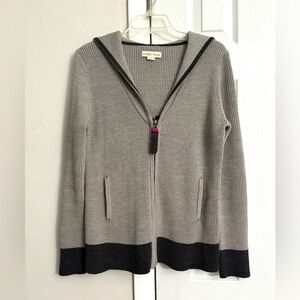 Label + Thread 100% Merino Wool Grey Hoodie Sweater
